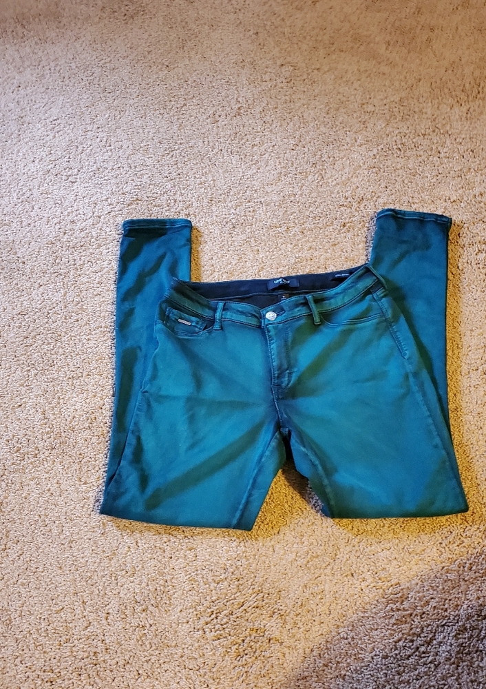 Nine West greenish blue jeans